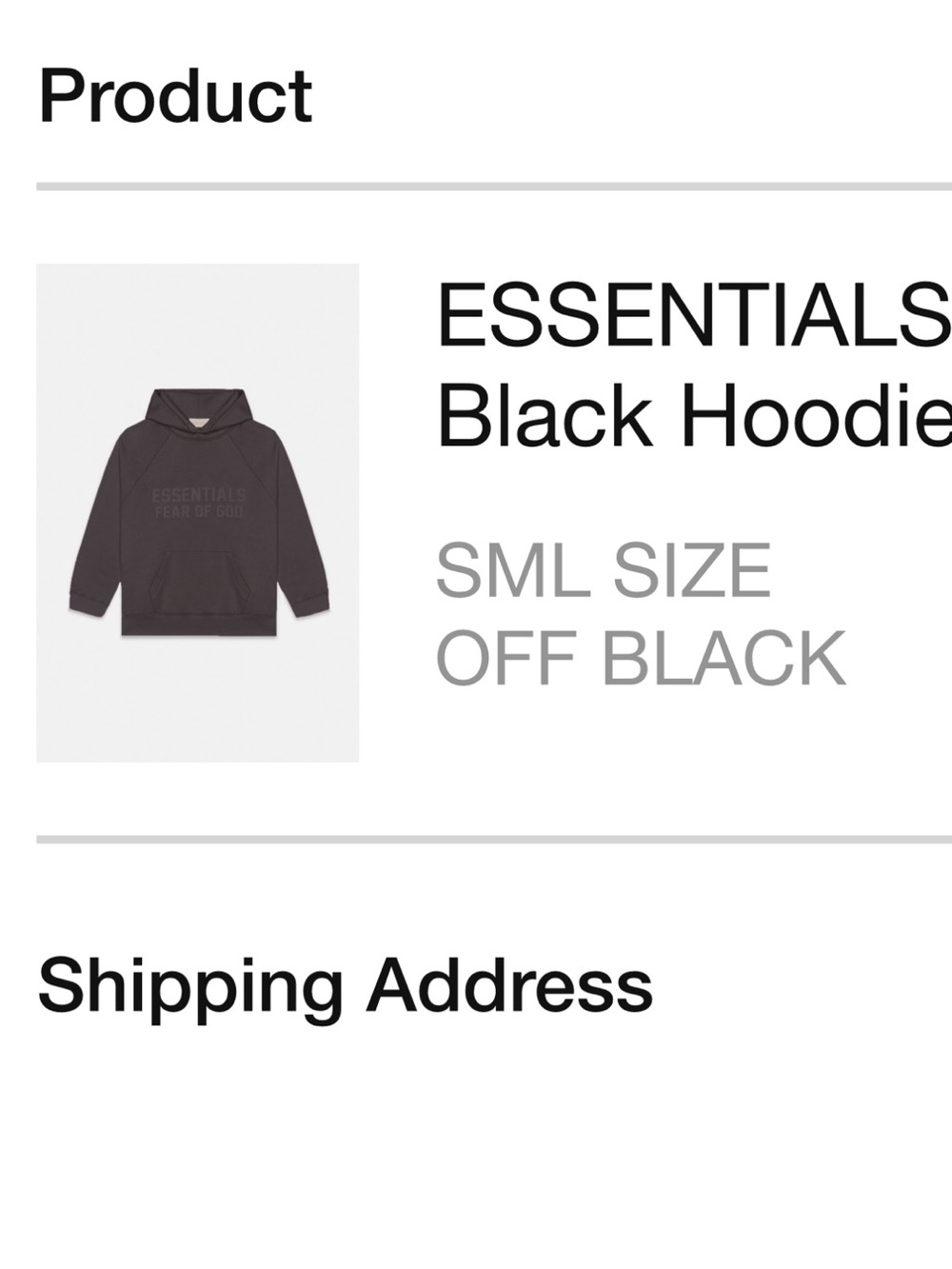 Essentials off black Pullover Sweater